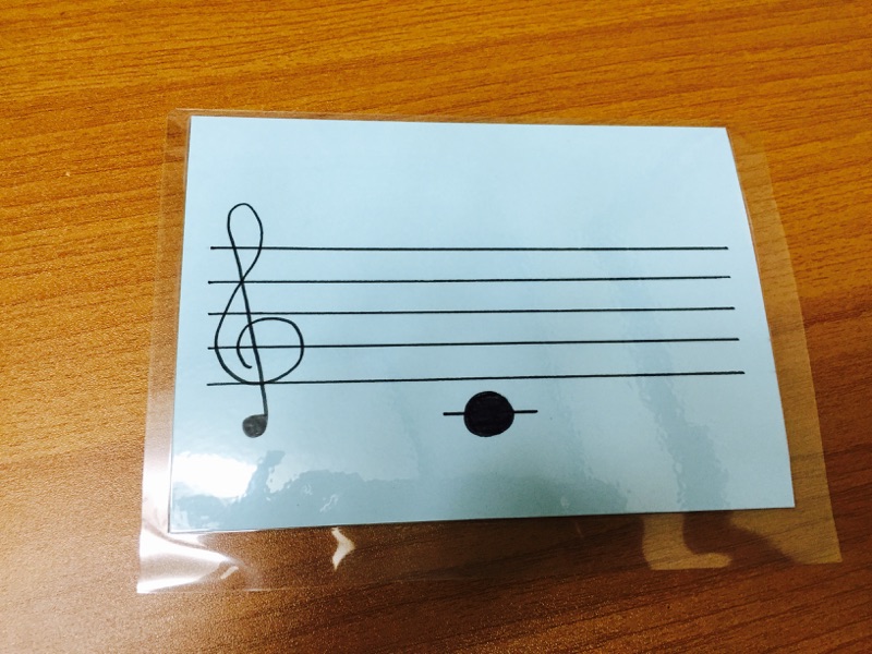 使える！手作り音符カードのラミネート加工の方法 | はんなりピアノ♪